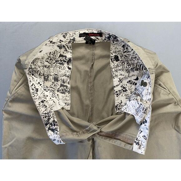 Quiksilver Vintage Flat Front Casual Chino Pants. Perfectly Faded Greige, 38X32 - Picture 7 of 9